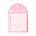 White Stars nail art stickers featuring various sizes of white stars on a soft pink backing for mani decoration