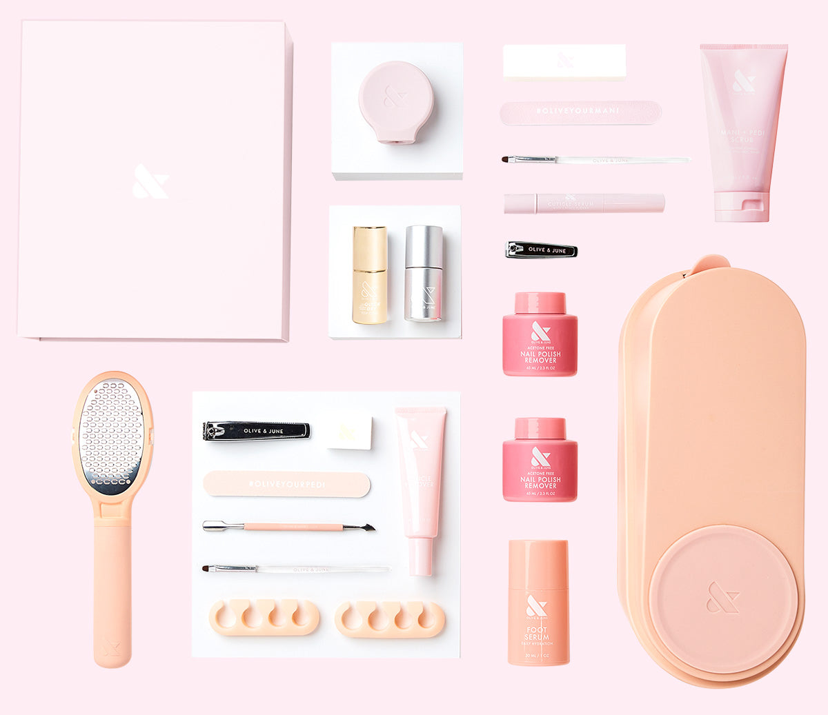 The Quick Dry Complete System - 6 Polishes with tools for fast-drying, long-lasting mani and pedicure at home
