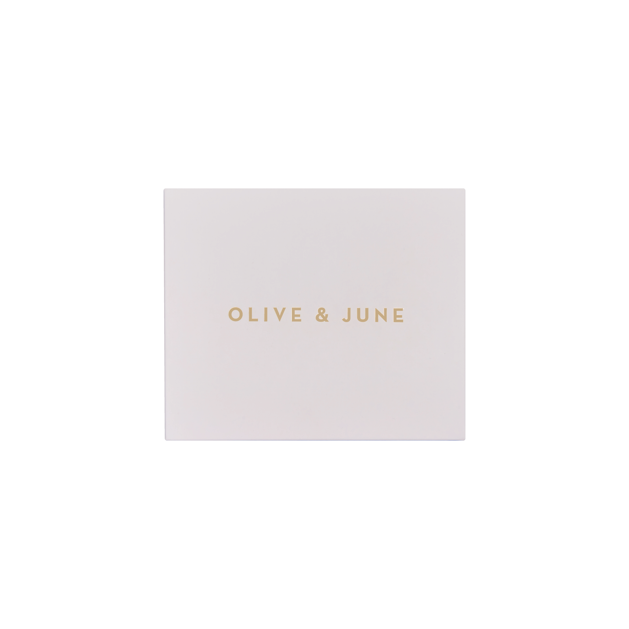 Gift Box with Olive and June branding, designed for at-home mani and pedi with stylish packaging